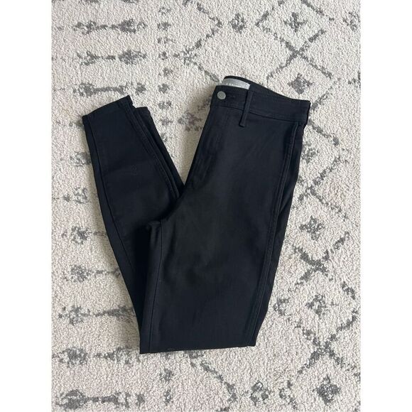 Everlane Jeans Womens 28 Black Denim High Rise Straight Skinny Jeans Casual - Picture 5 of 8